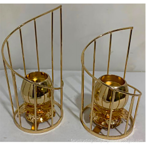 Top craft exquisite workmanship wedding banquet hotel electropl iron candlestick